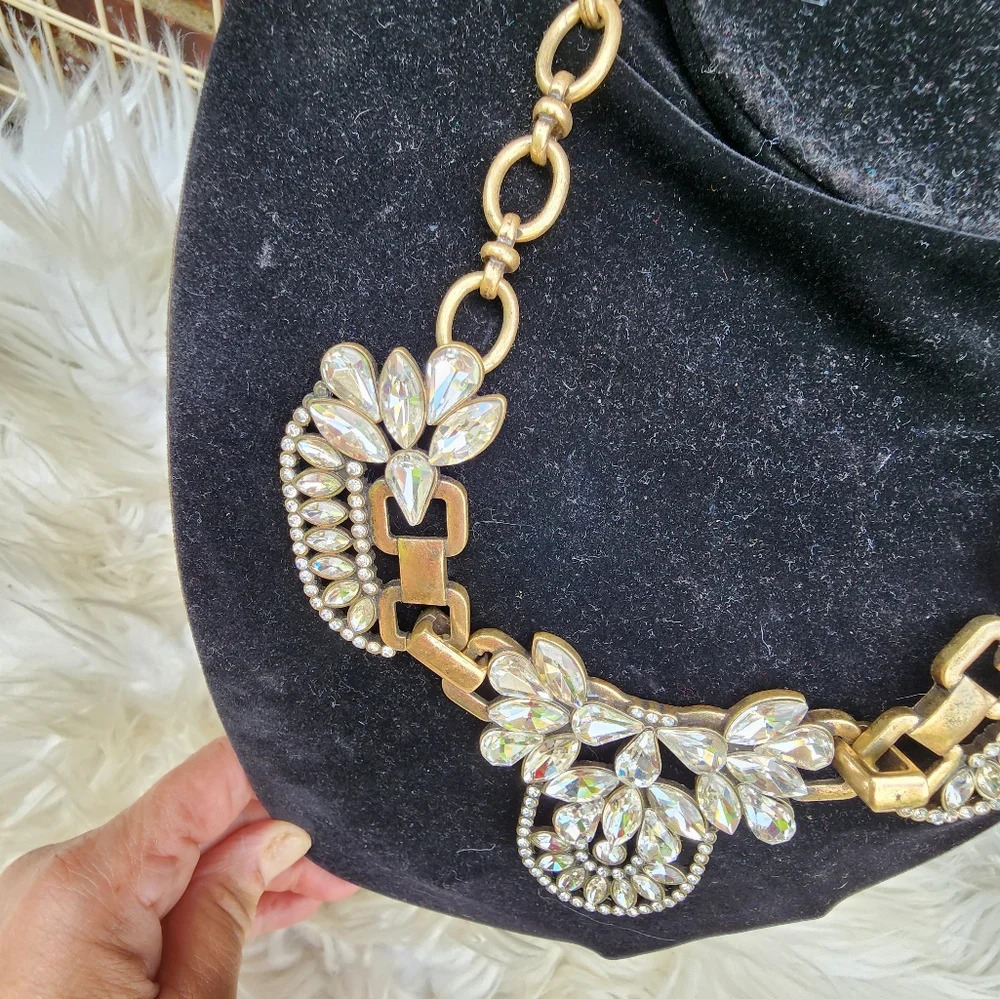 J.Crew super bling bold necklace NWOT - Picture 4 of 8
